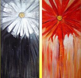 Dafen Oil Painting on canvas flower -set032